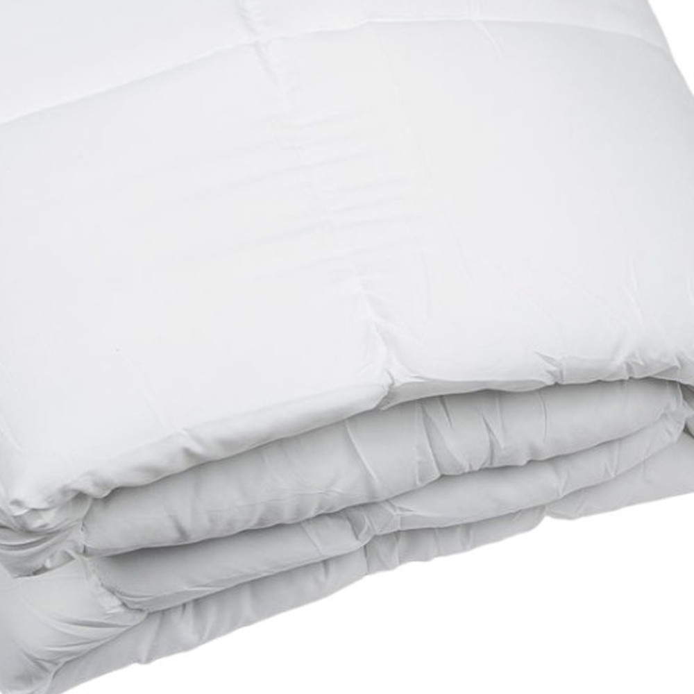 White Twin Microfiber Thread Count Down Alternative Duvet Insert - Image 3