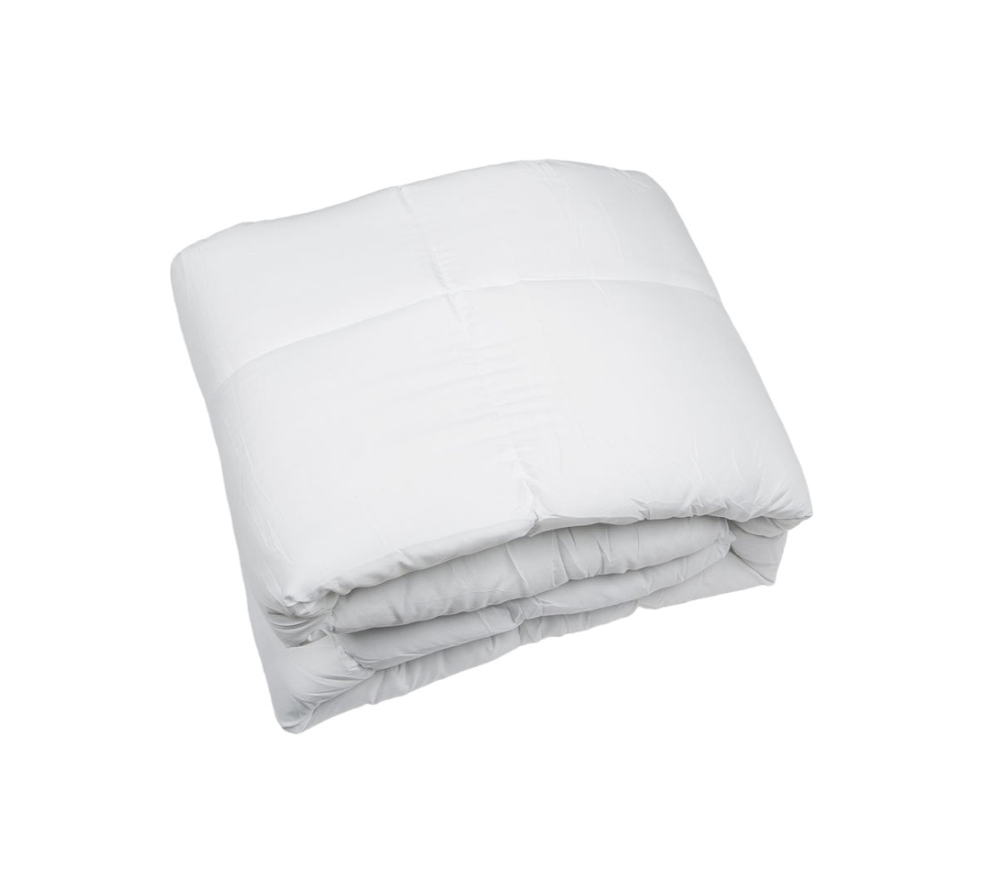 White Twin Microfiber Thread Count Down Alternative Duvet Insert - Image 2
