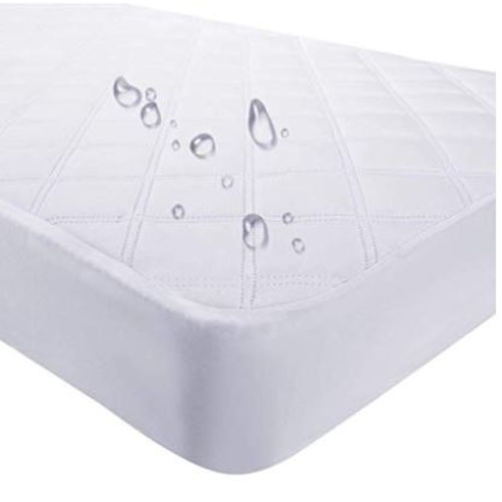 9" Waterproof Bamboo Terry Crib Mattress Pad Liner Mattress Cover Only. - Image 3
