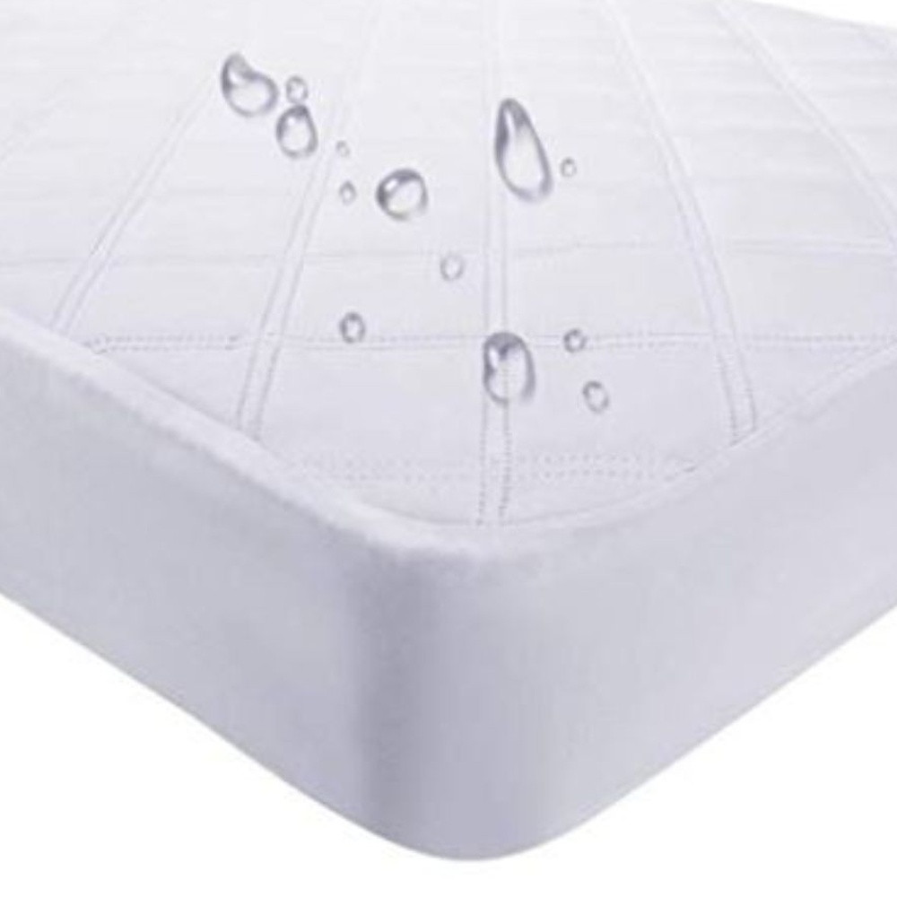 9" Waterproof Bamboo Terry Crib Mattress Pad Liner Mattress Cover Only. - Image 2