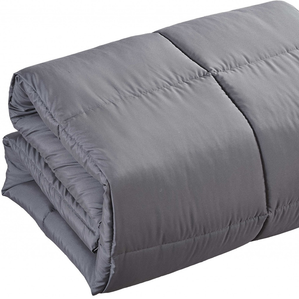 Dark Gray California King Polyester Thread Count Down Alternative Comforter - Image 4