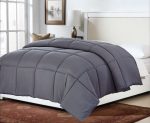 Dark Gray California King Polyester Thread Count Down Alternative Comforter
