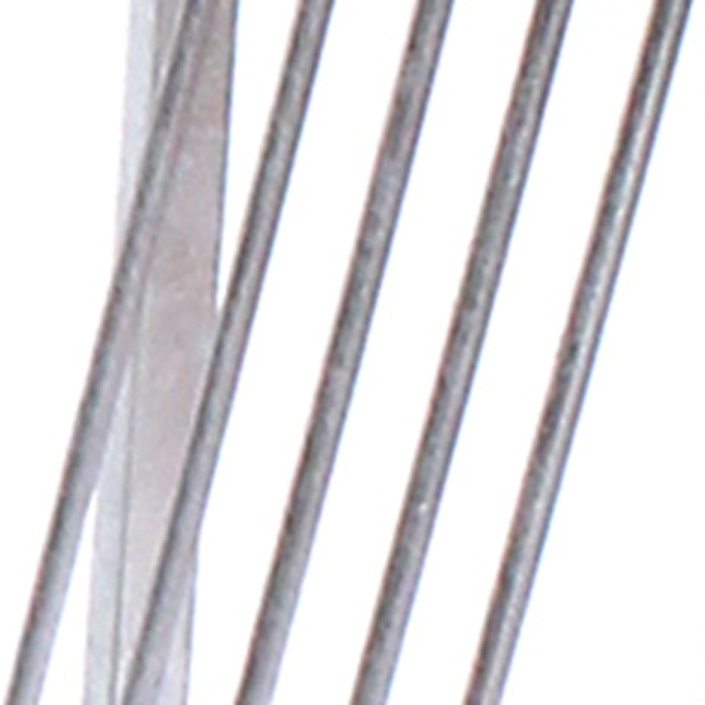 24" Silver Mirrored Glass And Iron End Table With Shelf - Image 12