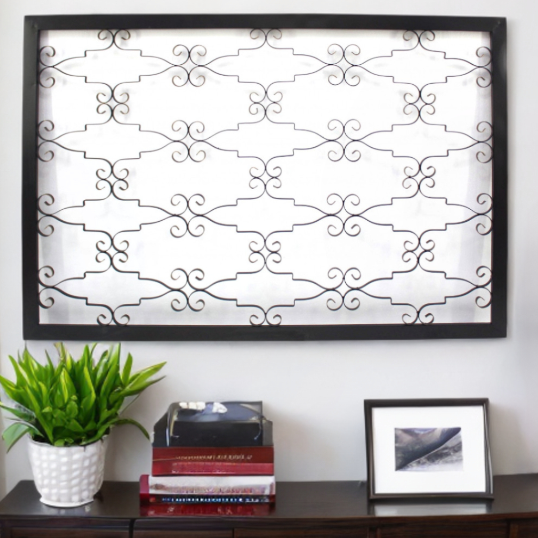 43" X 63" Black Metal Wall Decor - Image 2