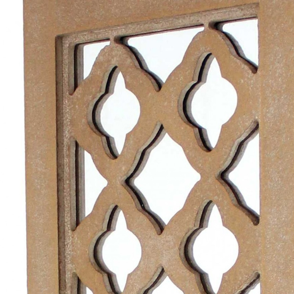 6 X 7.5 X 17 Tan Wooden Cross - Candle Holder Sconce - Image 5