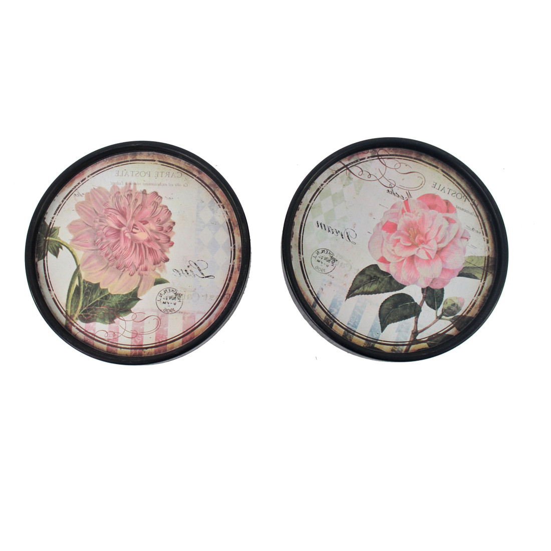 Set Of Two Black Framed Distressed Wall Art - Image 4