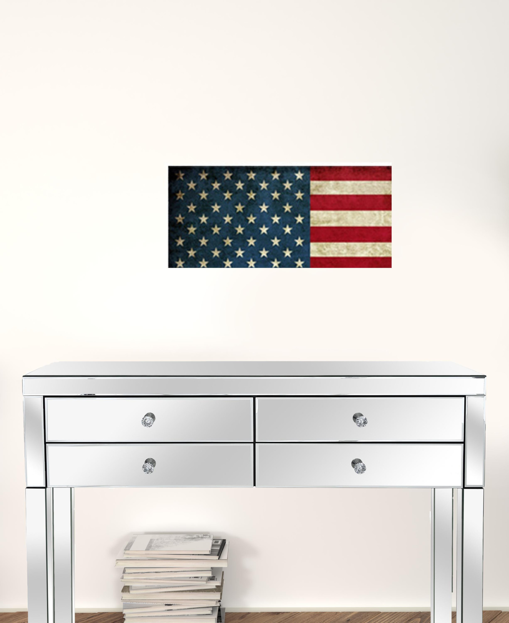 USA Flag Canvas Print Wall Art 2 Piece Set Wall Art - Image 2