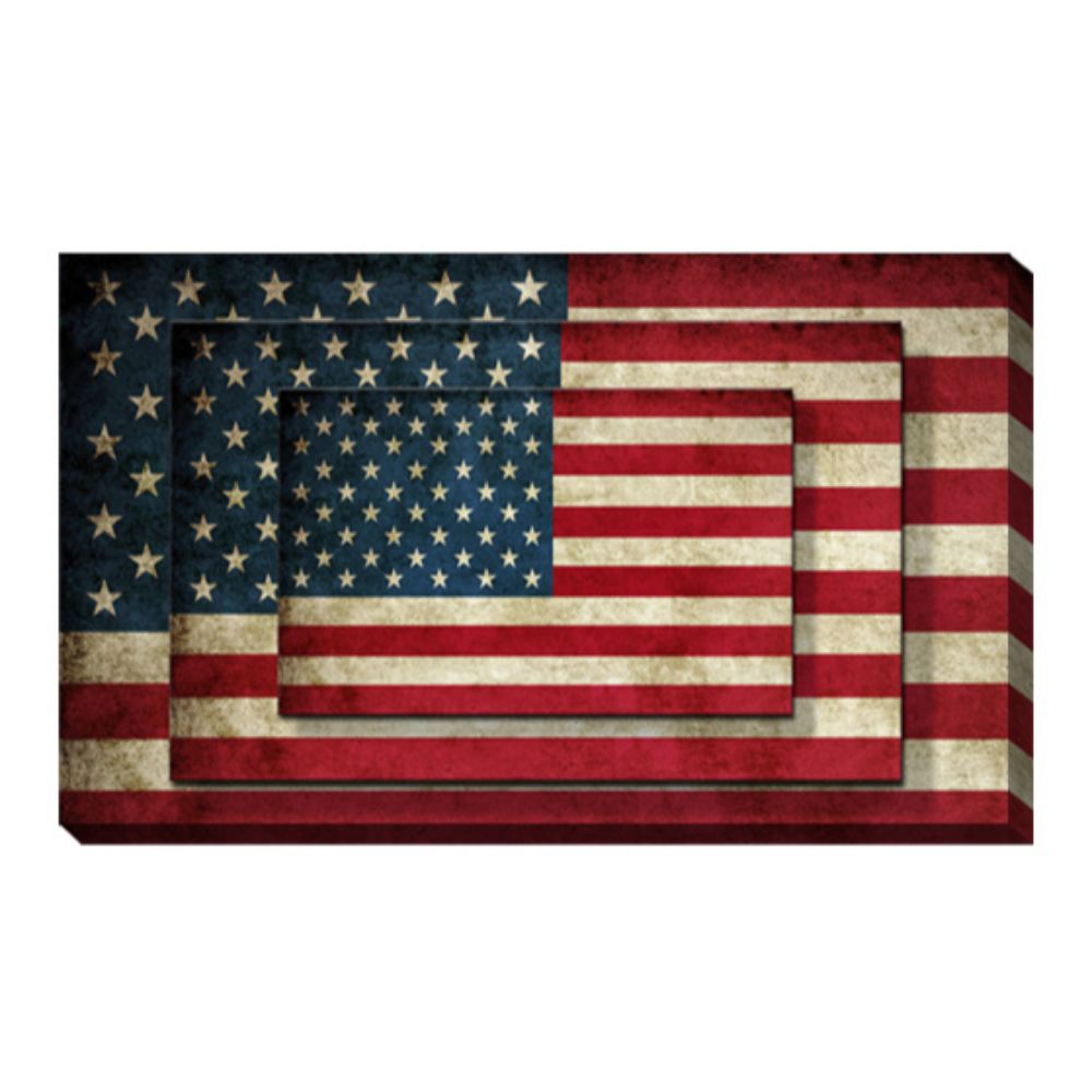 Set Of Four American Flag Print Wall Art - Image 3