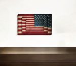 Set Of Four American Flag Print Wall Art