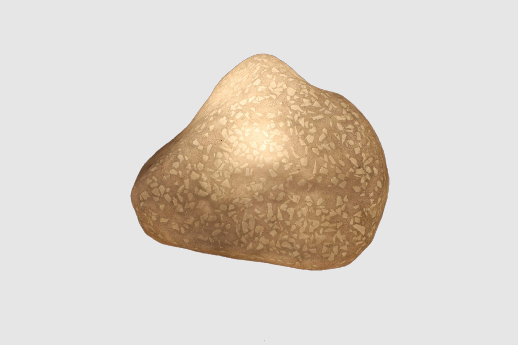 1 X 12 X 10 Sandstone Glass Pieces Polished Stone With Outdoor Light - Image 3