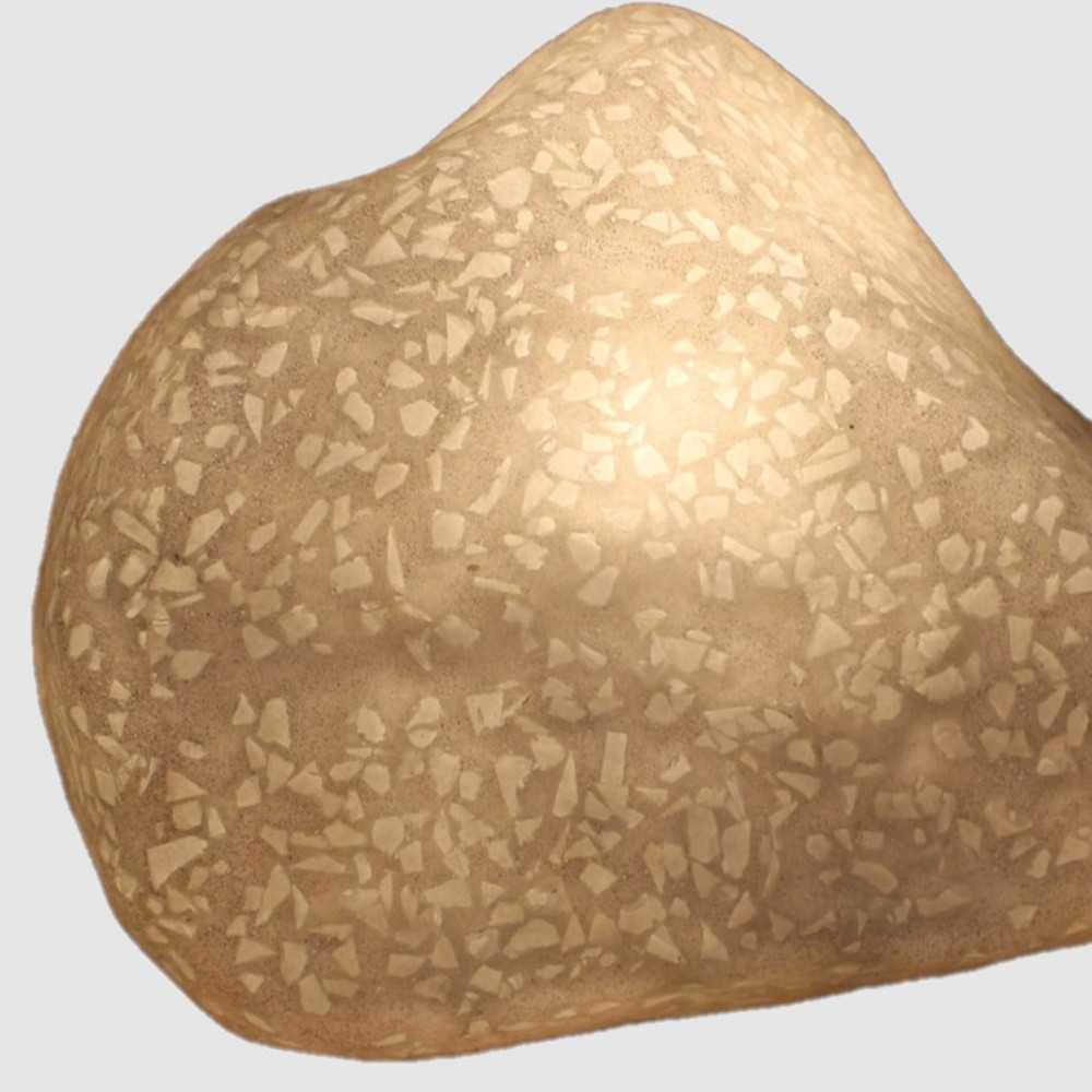 1 X 12 X 10 Sandstone Glass Pieces Polished Stone With Outdoor Light - Image 4