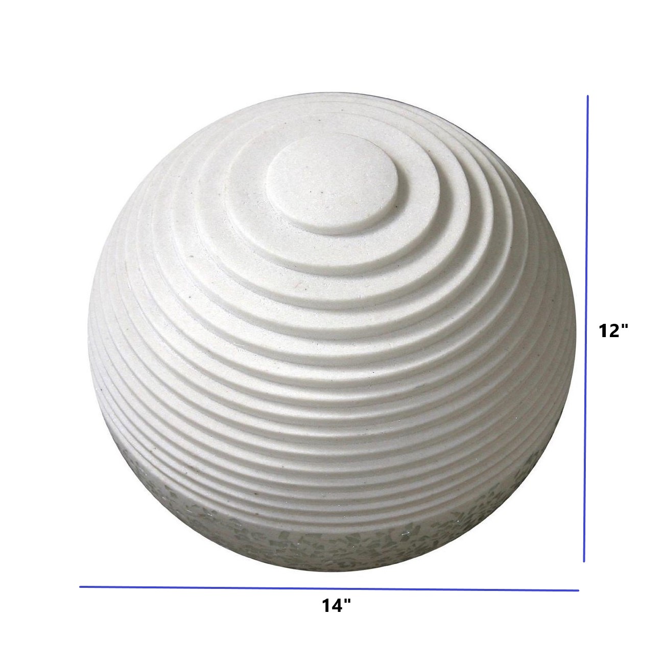 12" White Sandstone Garden Stone - Image 6