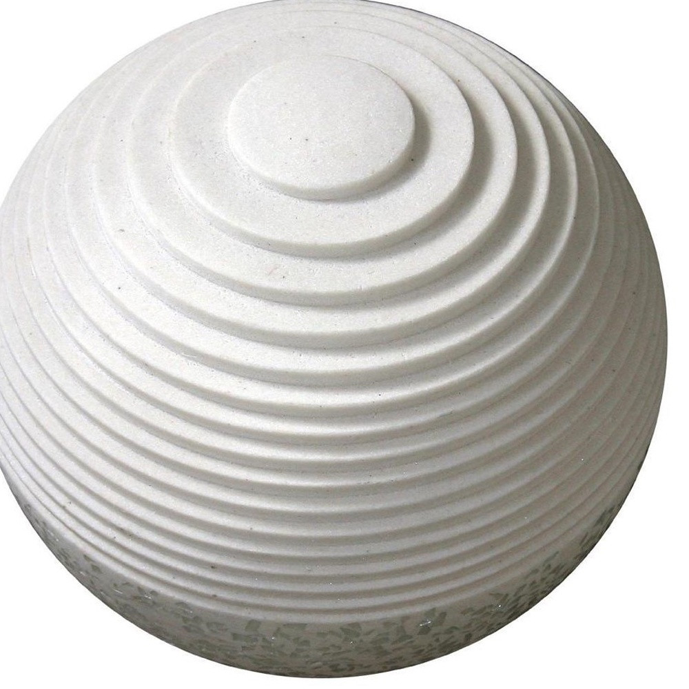 12" White Sandstone Garden Stone - Image 4