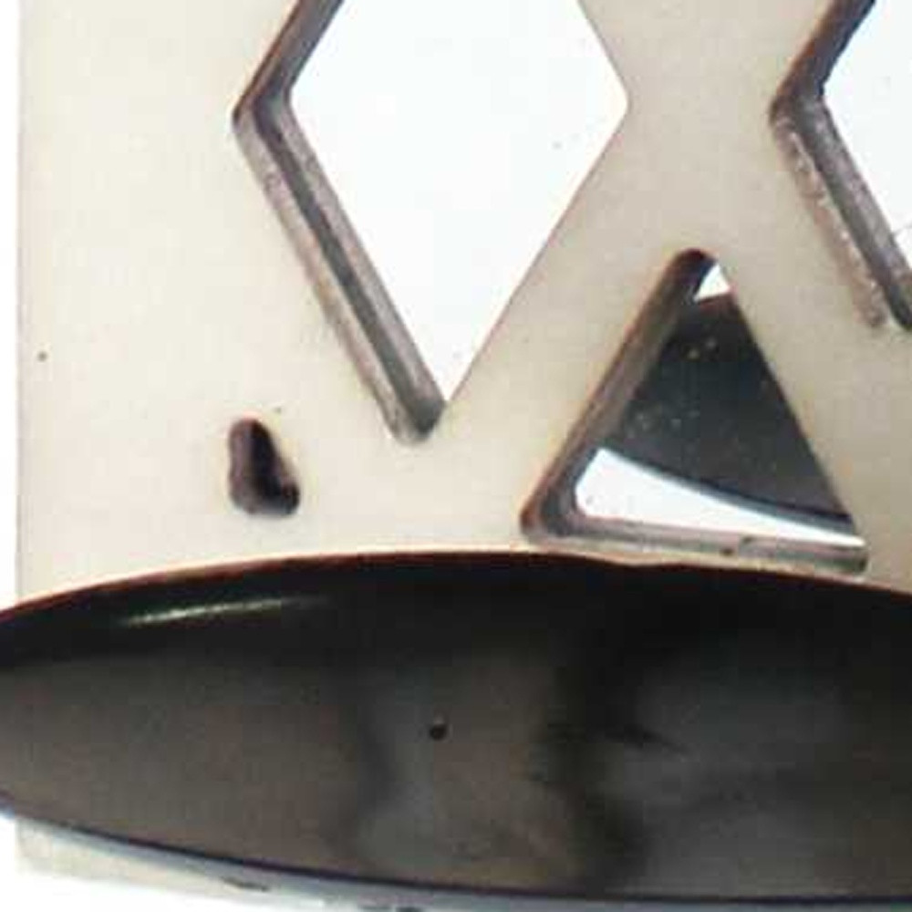 6" White Wood Wall Sconce Candle Holder - Image 5