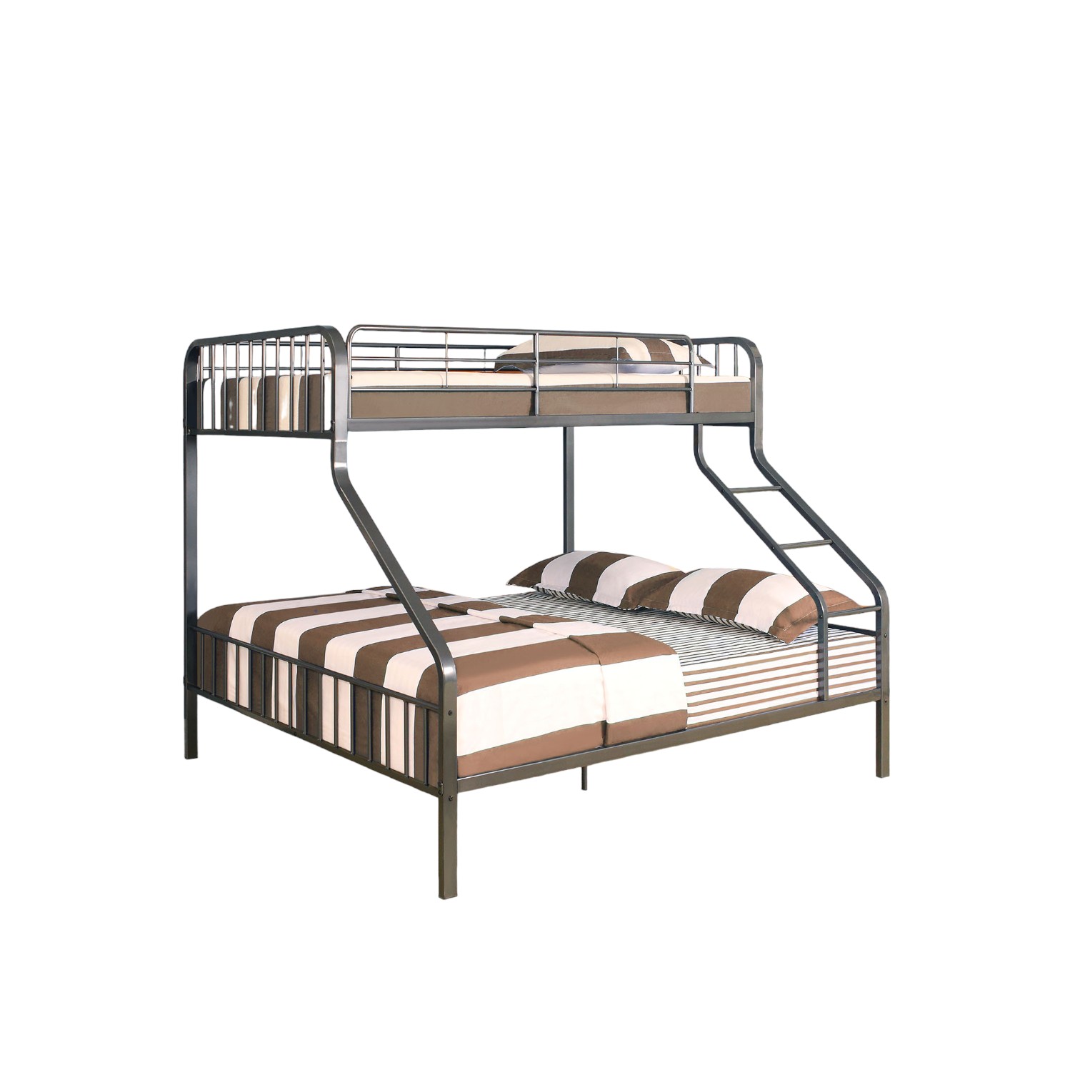 Gunmetal Twin Over Queen Bunk Bed - Image 2