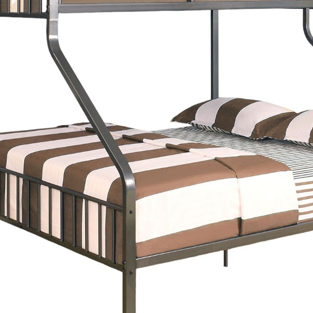 Gunmetal Twin Over Queen Bunk Bed - Image 3