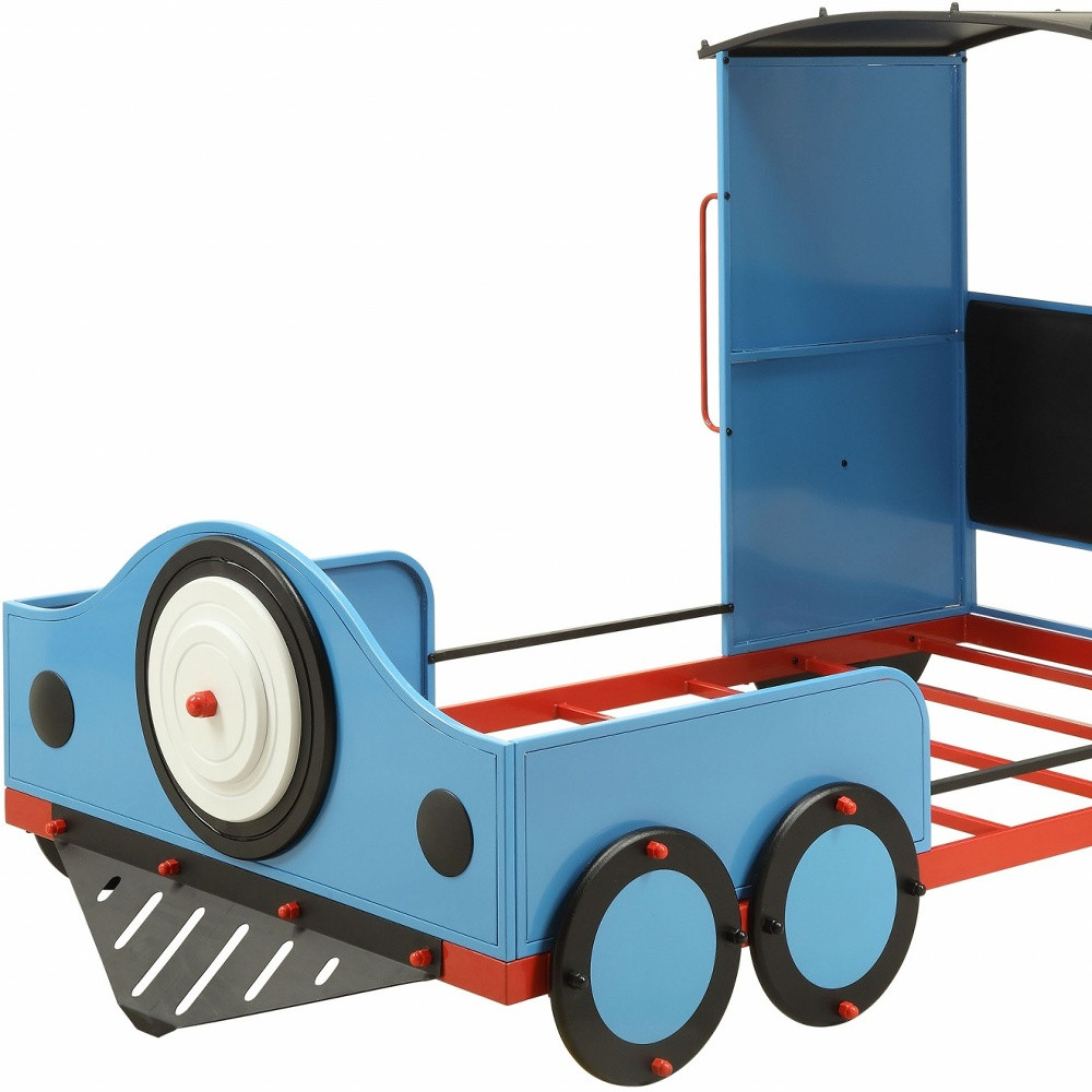 Steel Twin Red White and Blue Bed - Image 4