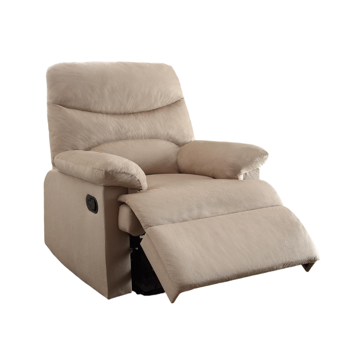 35" Light Brown Microfiber Manual Recliner - Image 2