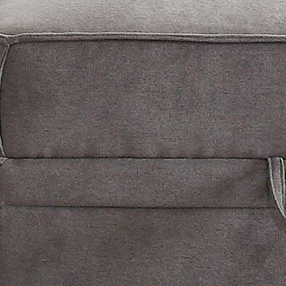 30" Gray Velvet Storage - Image 7