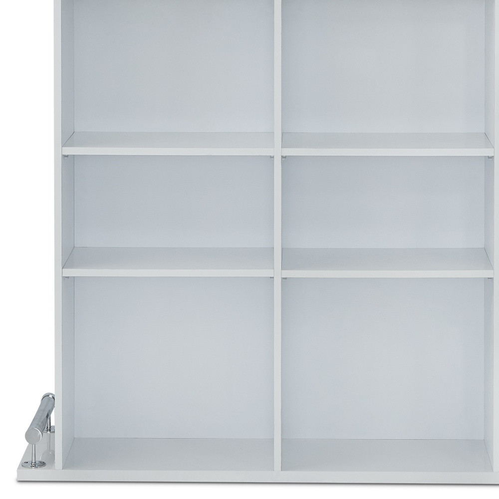 47" White Wood Rectangular Bar Table - Image 3