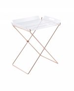 22" Metal Folding Butler Table