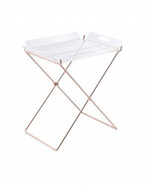 22" Metal Folding Butler Table