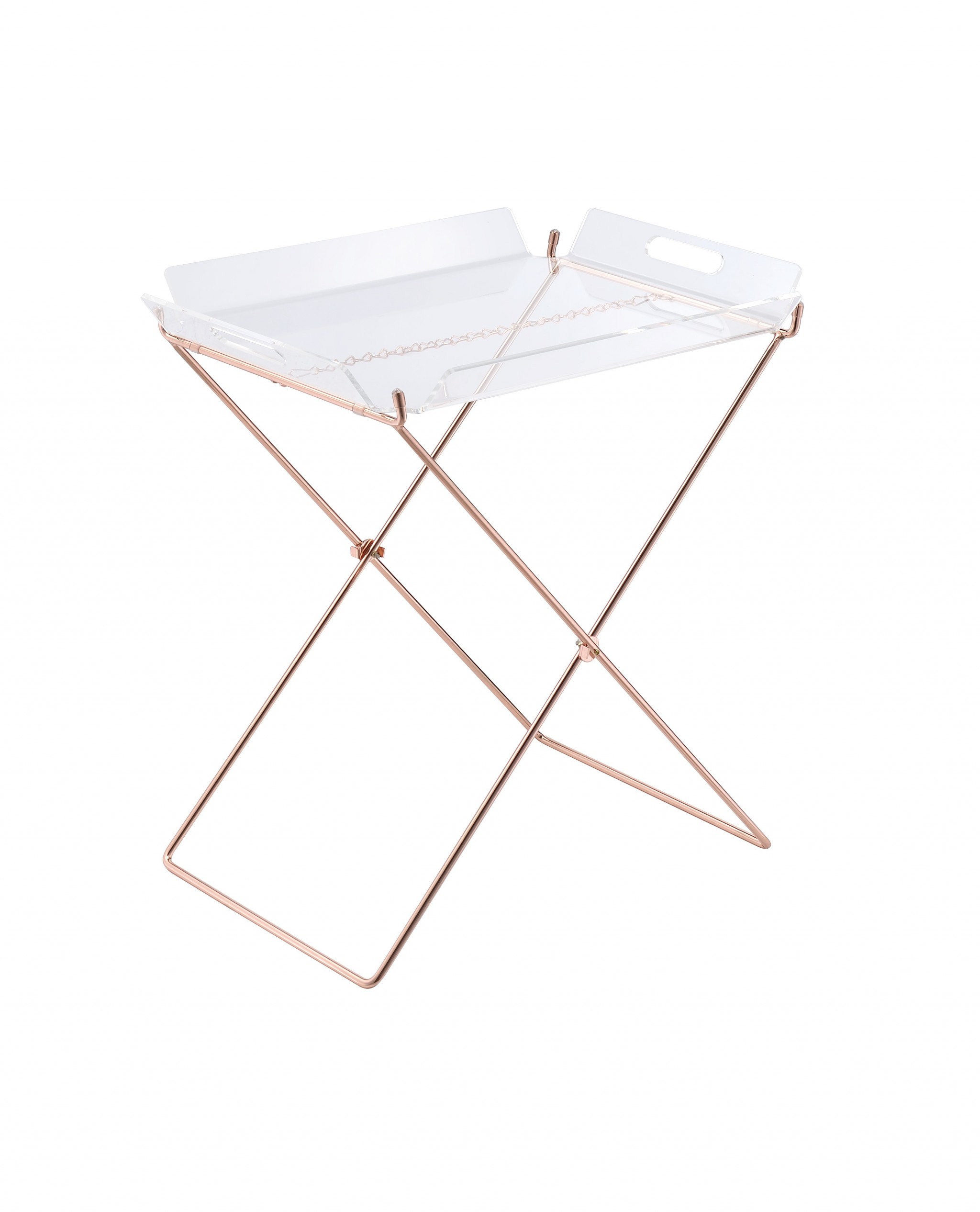 22" Metal Folding Butler Table