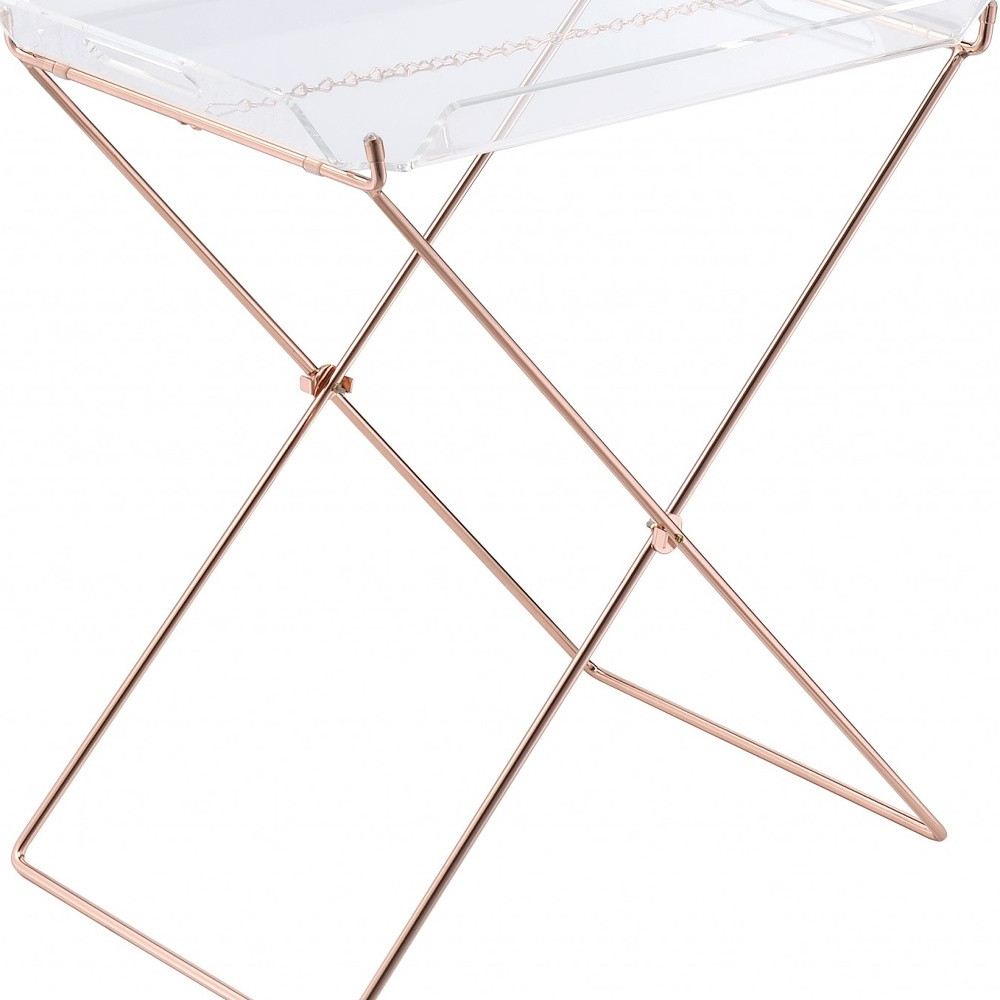 22" Metal Folding Butler Table - Image 2
