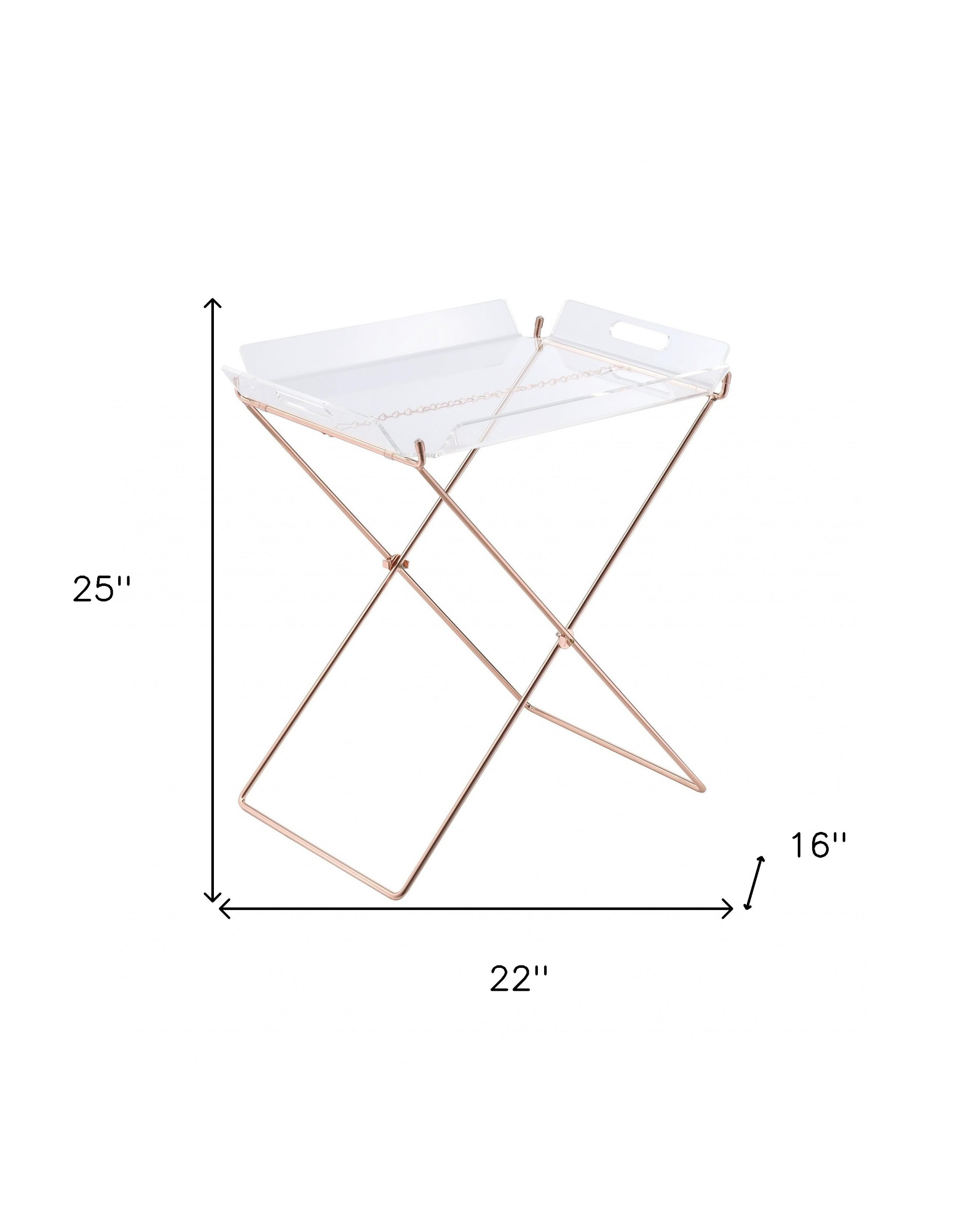 22" Metal Folding Butler Table - Image 4