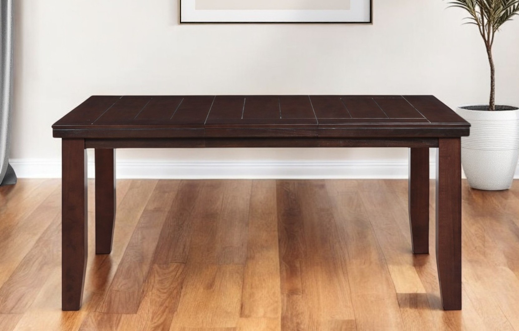 48" Dark Brown Dining Table - Image 2