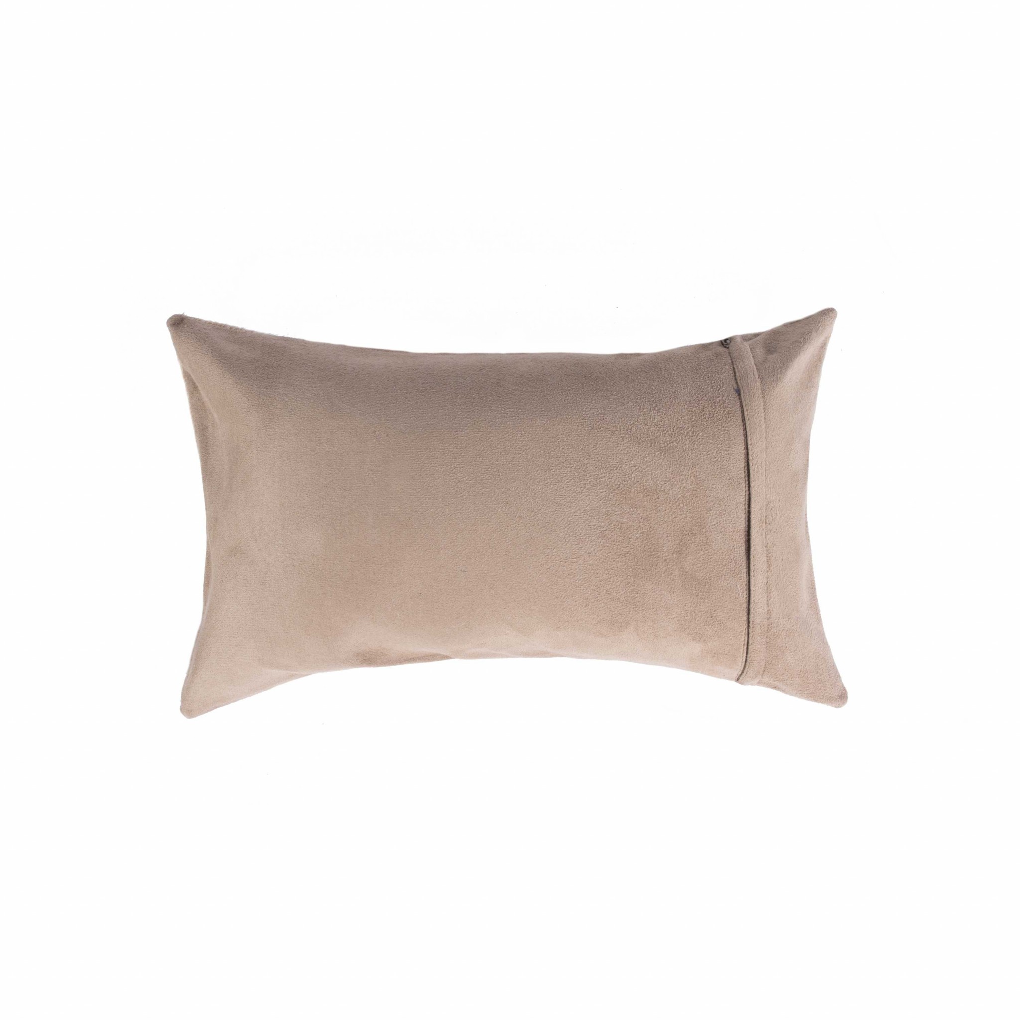 12" X 20" Brown and White Cowhide Throw Pillow - Image 3