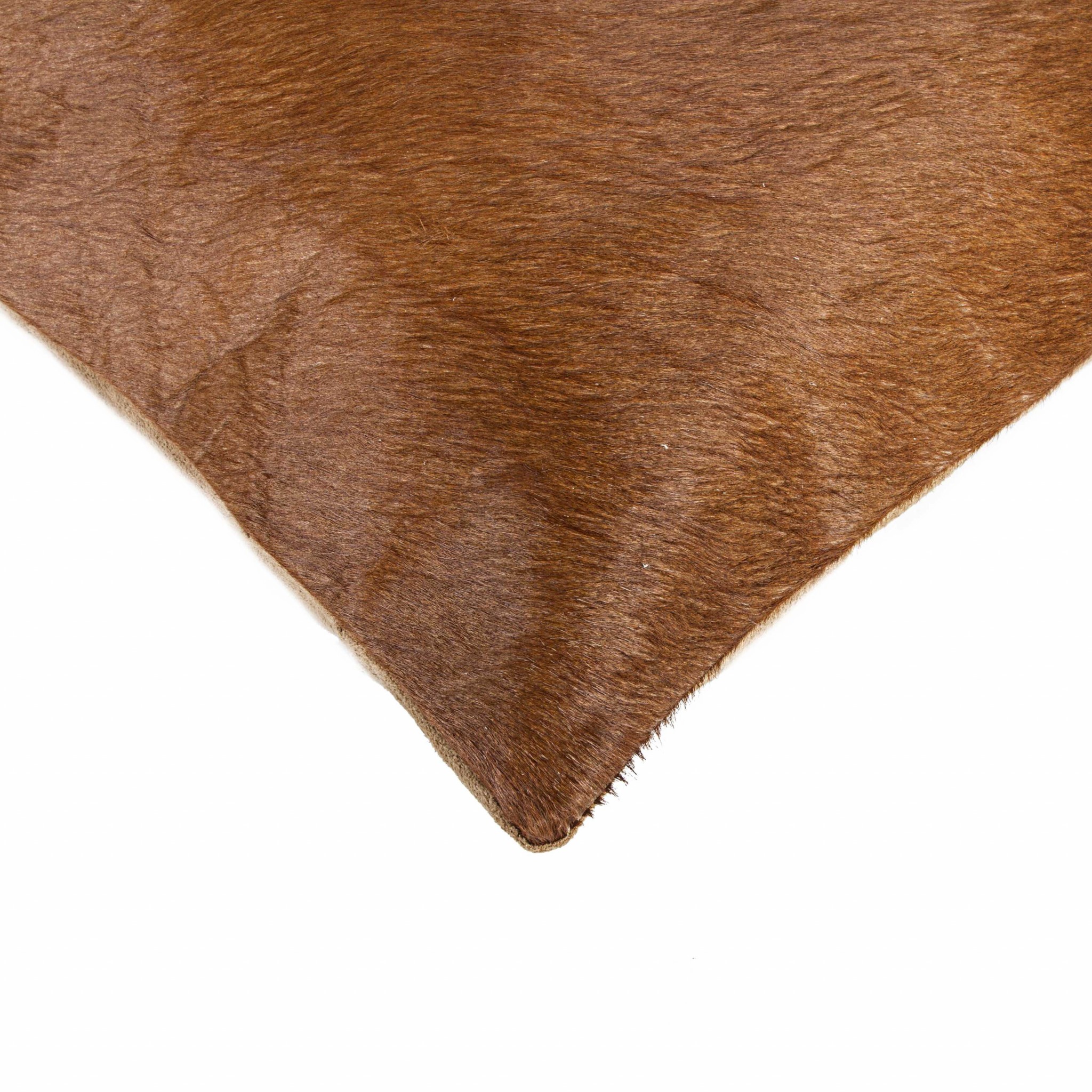 18" Brown Cowhide Throw Pillow - Image 3