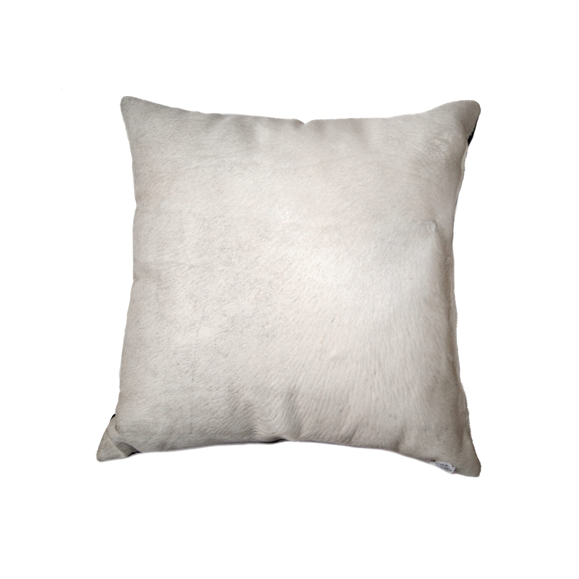 18" X 18" X 5" Off White Cowhide Pillow