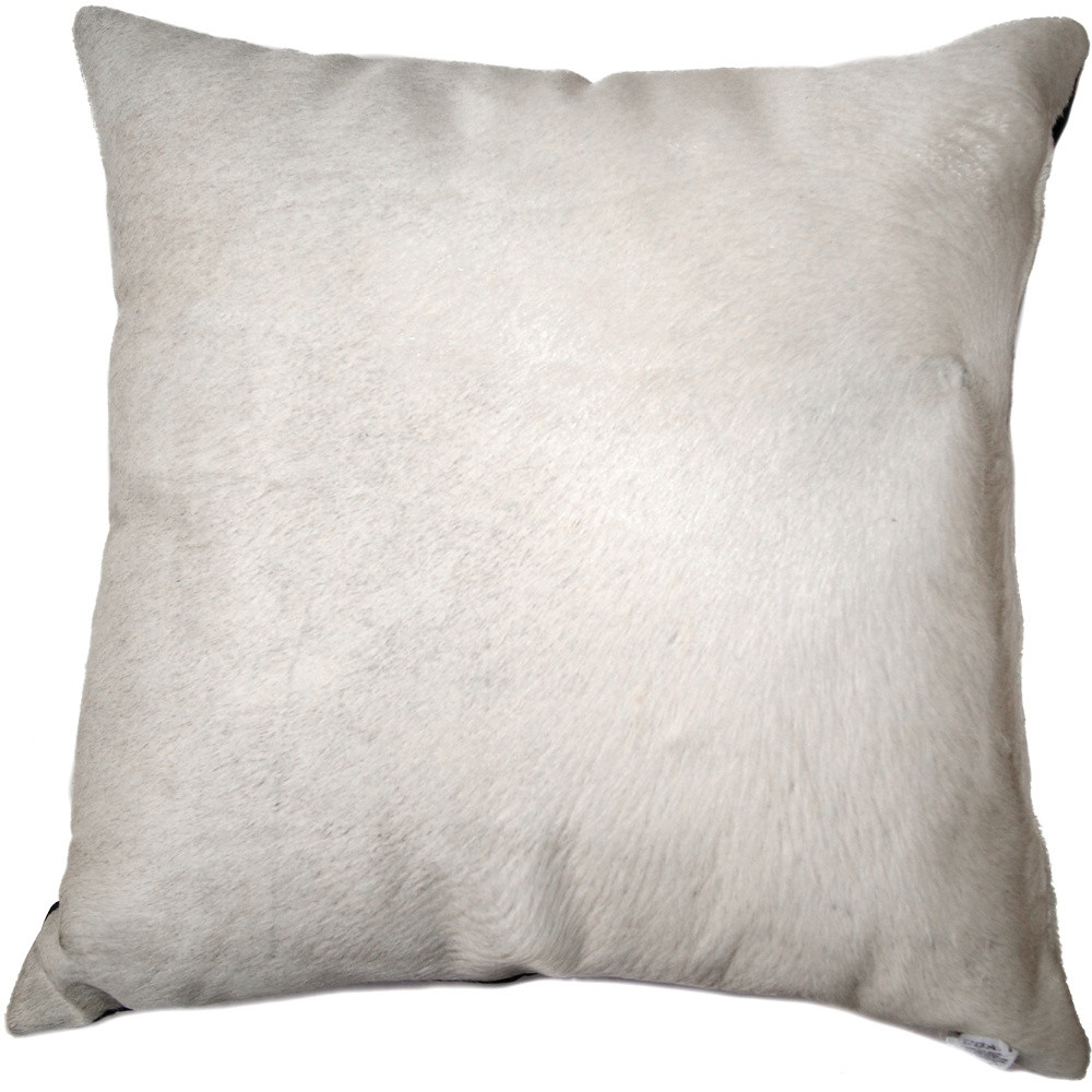 18" X 18" X 5" Off White Cowhide Pillow - Image 5
