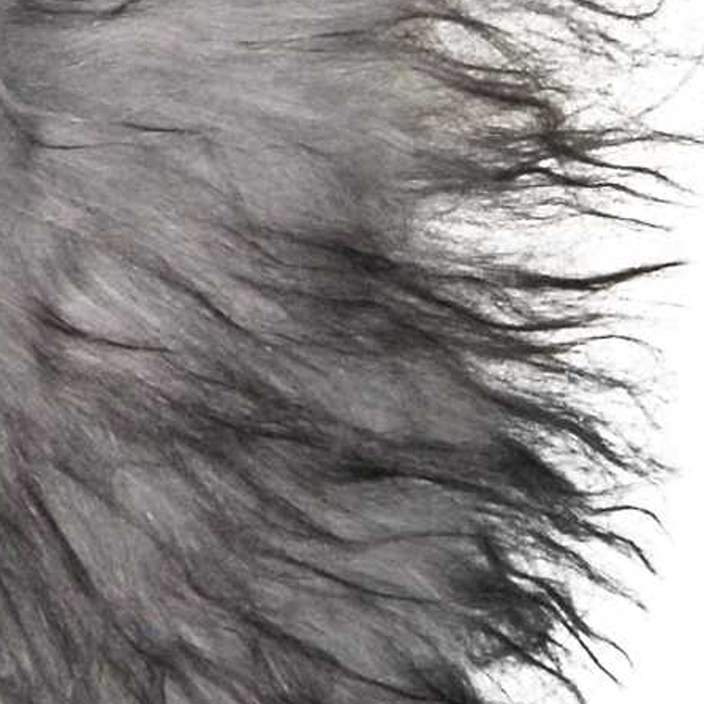 15" X 15" Silver Sheepskin Solid Color Dining Chair Pad - Image 4