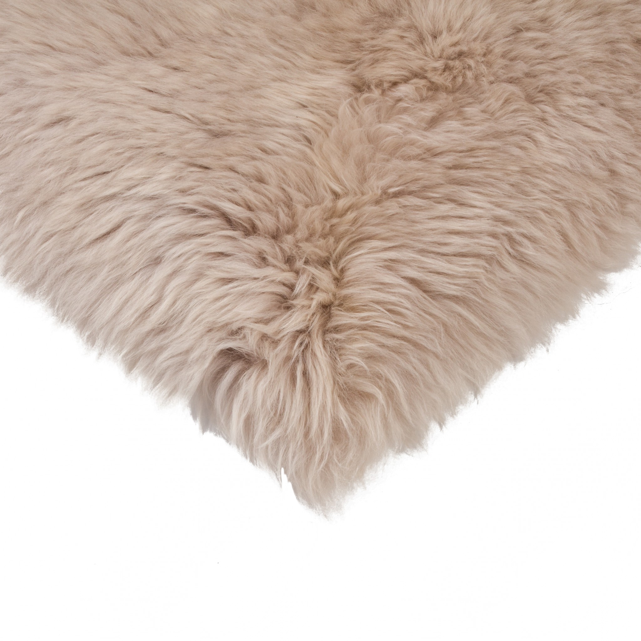 17" X 17" Taupe New Zealand Sheepskin Dining Chair Pad - Image 4