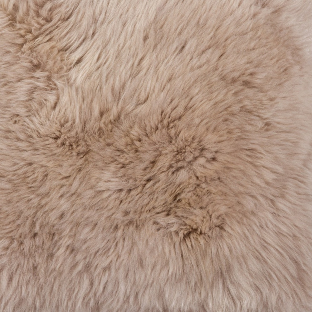 17" X 17" Taupe New Zealand Sheepskin Dining Chair Pad - Image 5