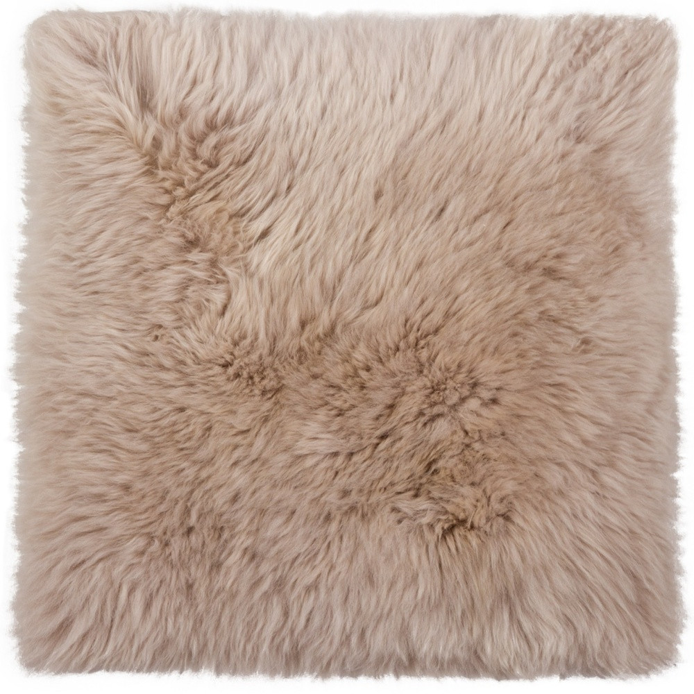 17" X 17" Taupe New Zealand Sheepskin Dining Chair Pad - Image 6