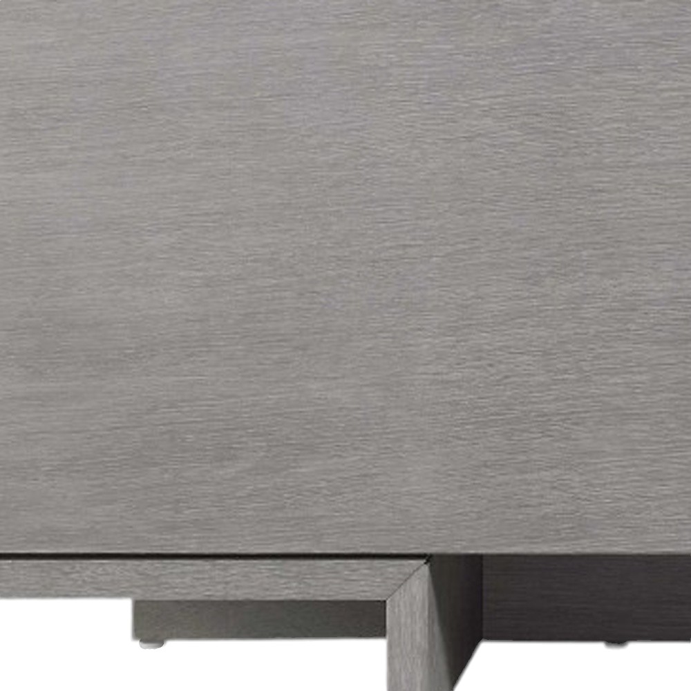 73" Gray Open Shelving TV Stand - Image 5