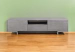 73" Gray Open Shelving TV Stand