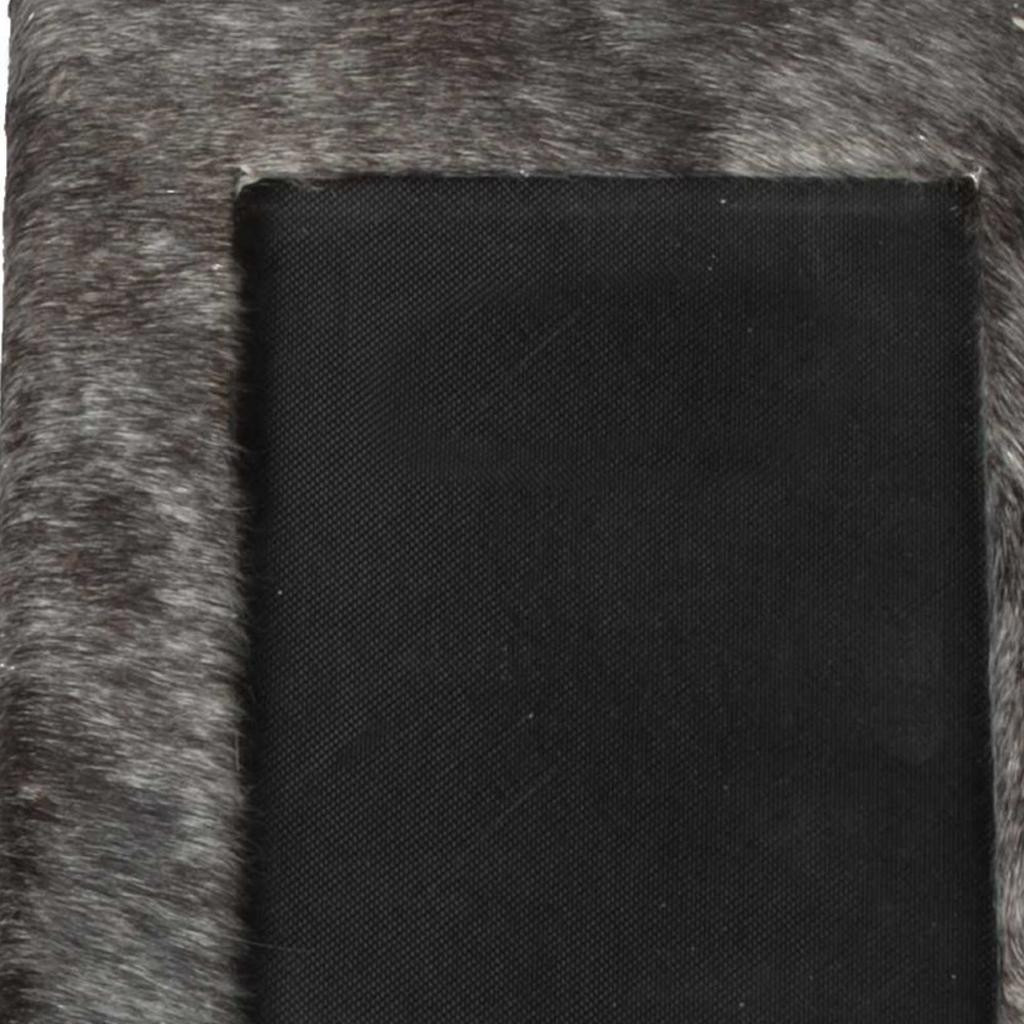 4" x 6" Gray Cowhide Tabletop Picture Frame with Mat - Image 5