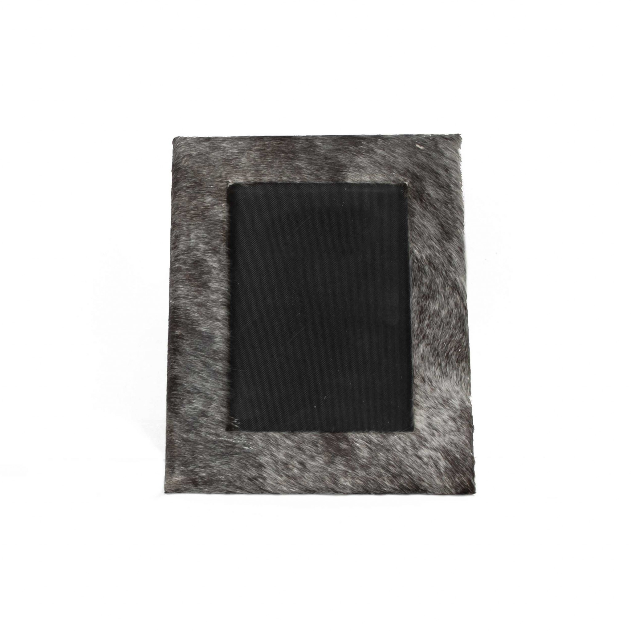 5" x 7" Gray Cowhide Hanging & Tabletop Picture Frame with Mat - Image 2