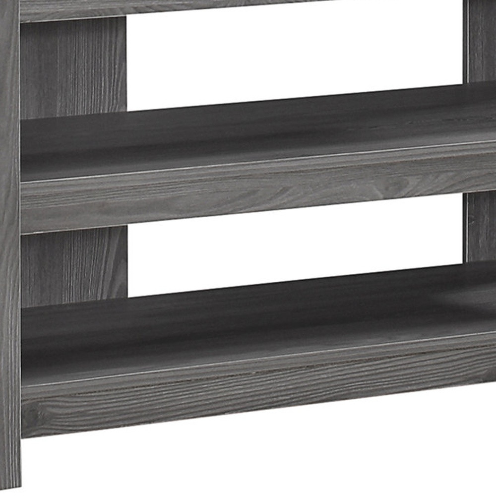42" Ash Gray Open Shelving TV Stand - Image 2