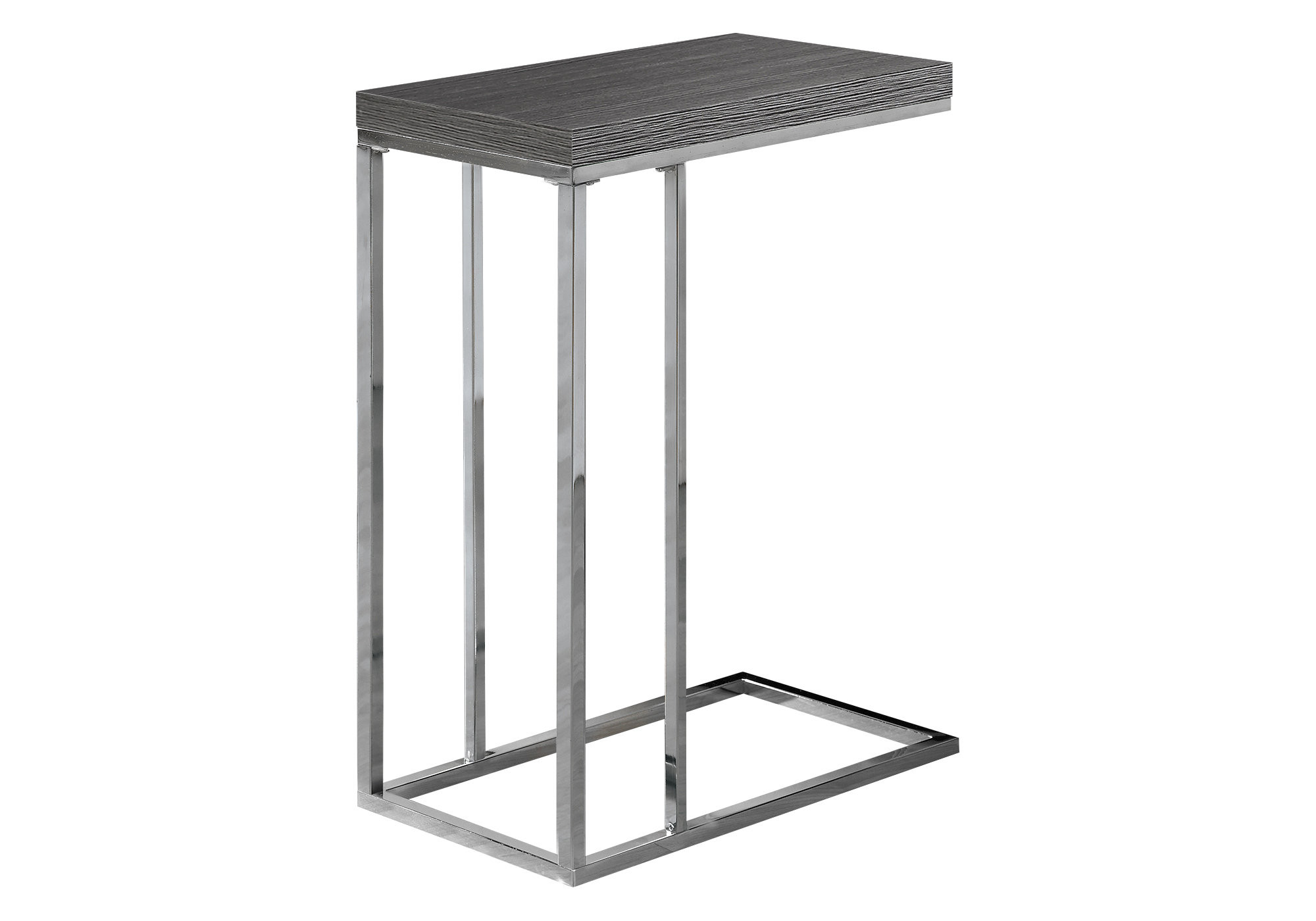 18.25" X 10.25" X 25.25" Grey Particle Board Metal Accent Table - Image 4