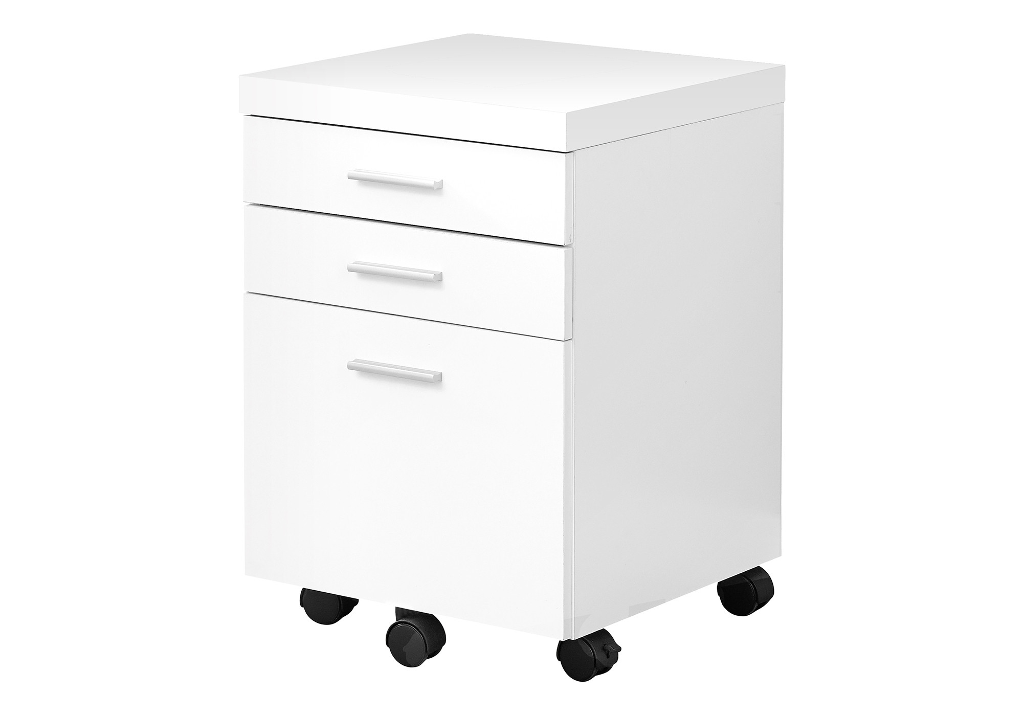 25" White Particle Board Filing Cabinet With Drawers - Image 7