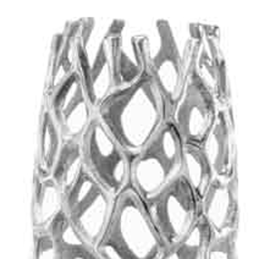 47" Aluminum Silver Twigs Cylinder Floor Vase - Image 4