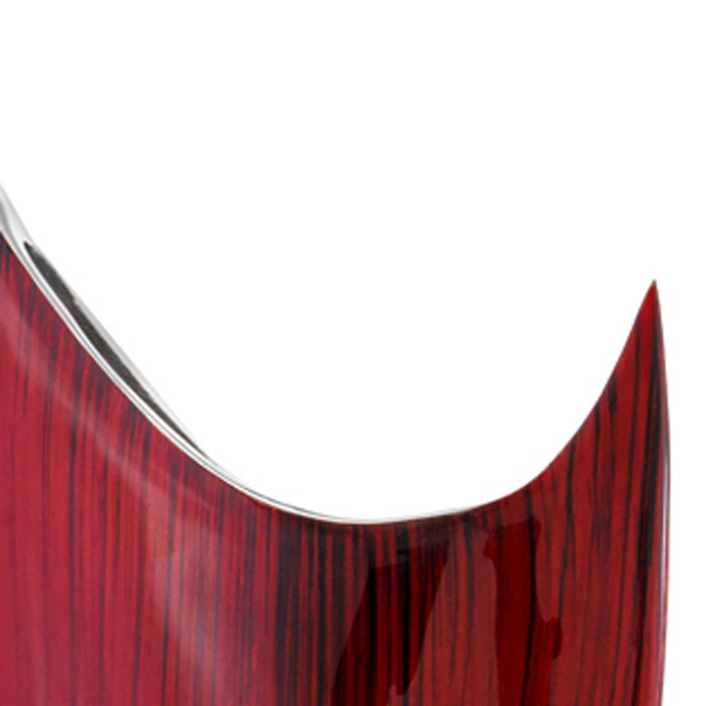 18" Red Aluminum Pointy Table Vase - Image 7