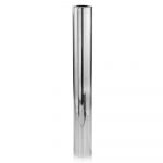 56" Silver Aluminum Cylinder Table Vase