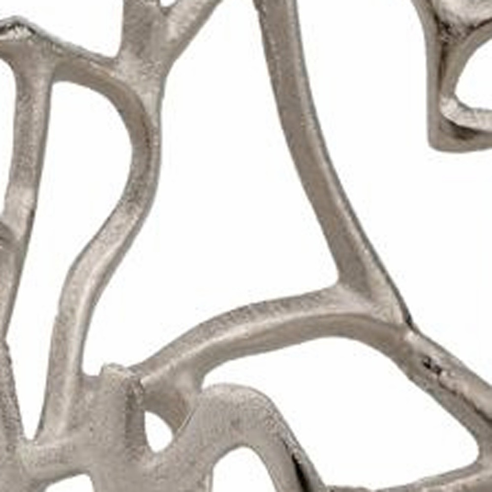 Round Silver Twigs Centerpiece Bowl - Image 5