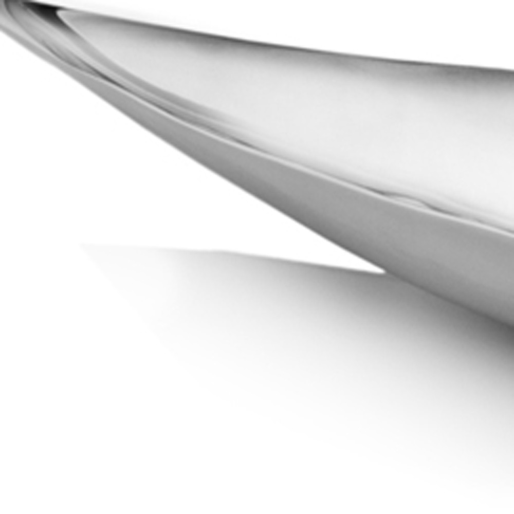 36" Silver Aluminum Leaf Shaped Centerpiece Bowl - Image 6